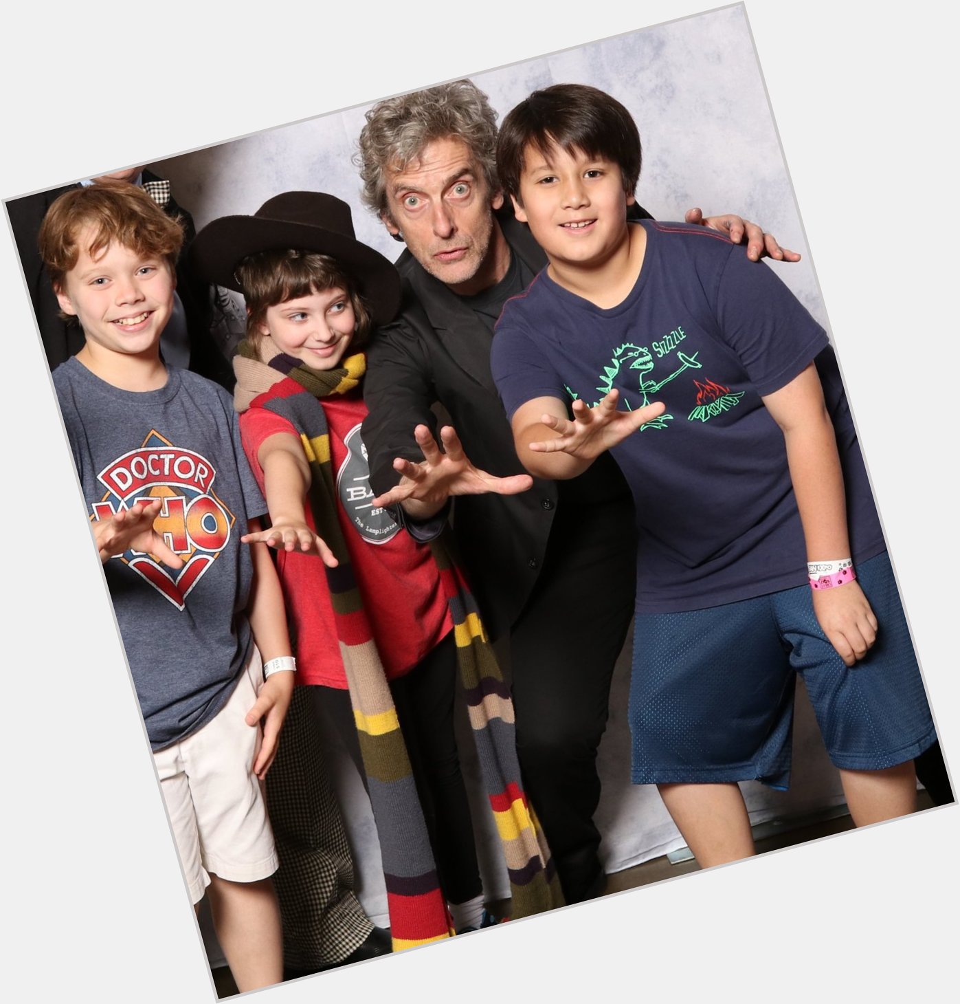 Happy Birthday Peter Capaldi (seen here at with 3 of the original 6 Who Kids)! 