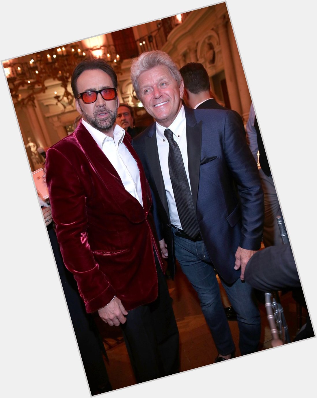Happy birthday Peter Cetera! And thank you for giving us a sweet excuse to post this picture of you and Nic Cage!! 