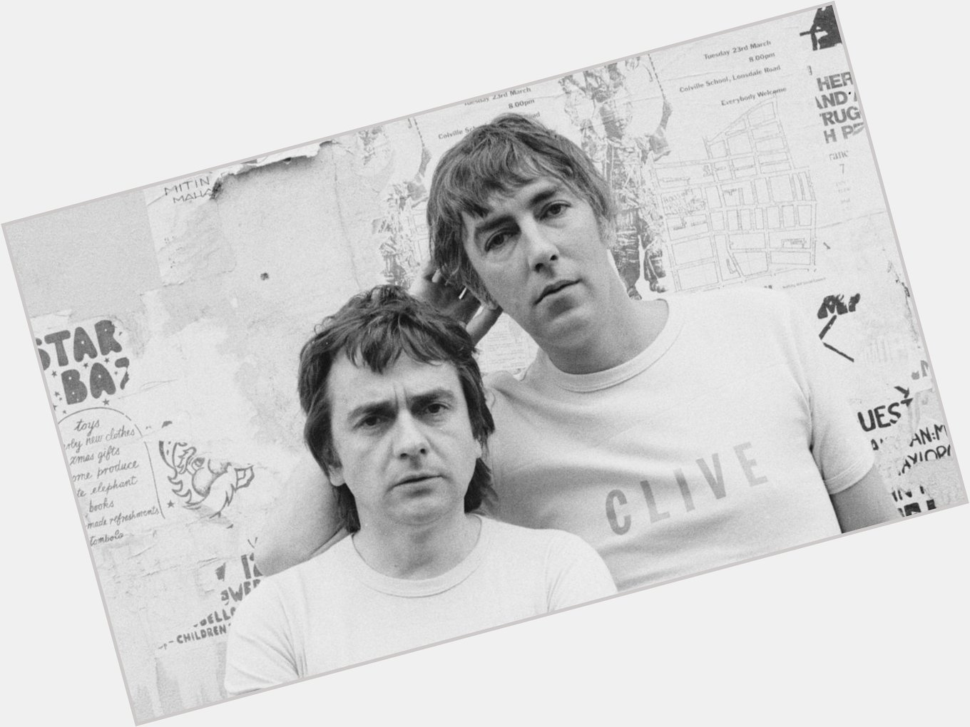 Happy birthday Peter Cook, he would have been 78 today. Here he is with Dudley Moore. 