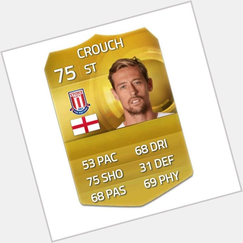 Happy birthday to Peter Crouch 34years old.          