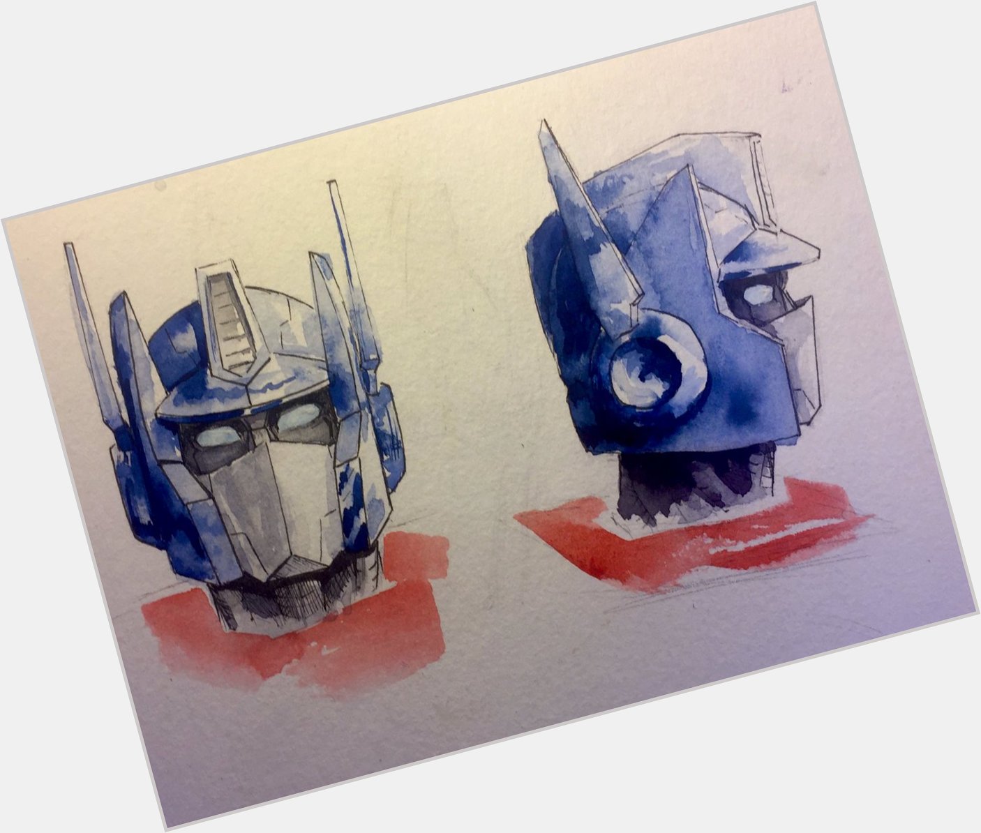 Haven t done Transformers art in ages, but here s a couple sketches I did this year. Happy birthday Peter Cullen! 