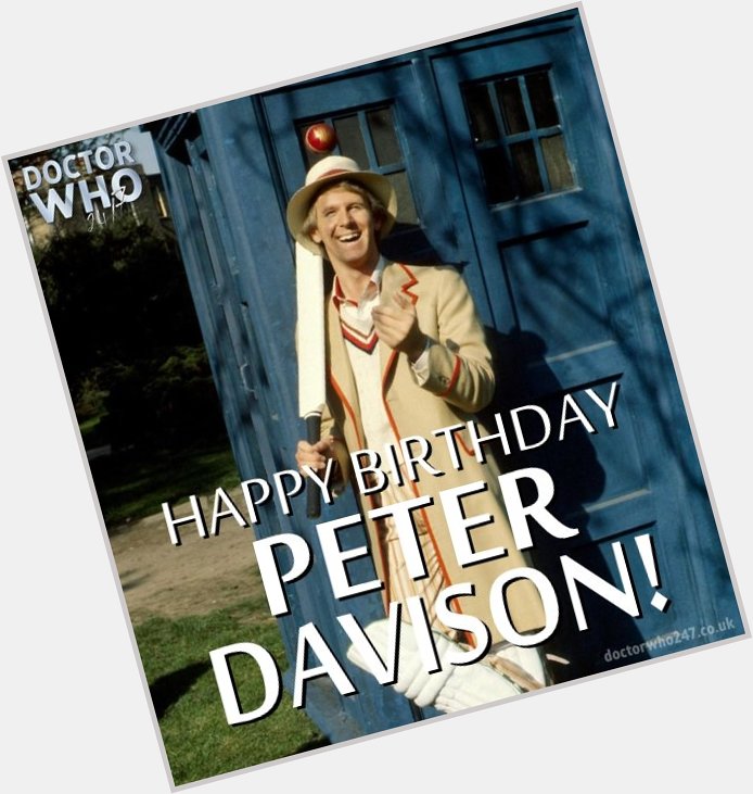 Anyone for cricket? Wishing a happy birthday to Peter Davison, the brilliant Fifth Doctor!   