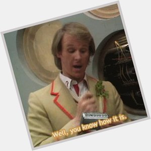 Happy Birthday to the celery-wearing, cricket playing, Peter Davison A.K.A the 5th 