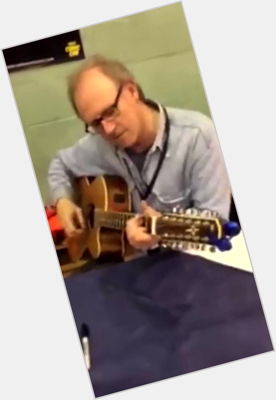 Happy birthday Peter Davison! here is a few moons ago playing my 12 string. 