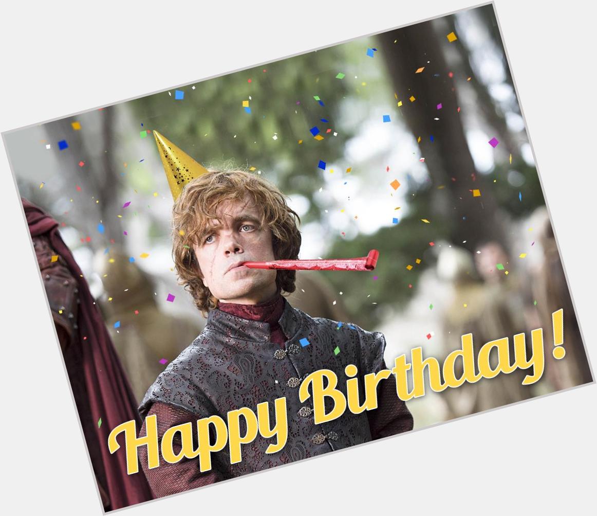 Happy Birthday Peter Dinklage! Our favourite Lannister!   