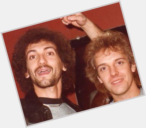 Happy 72nd birthday to Peter Frampton,seen here with me, his A&M Records promo man in St.Louis 1981. 