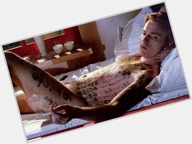 Happy Birthday Suit  - Ewan McGregor as Jerome in \"The Pillow Book\" (Peter Greenaway,1996). 