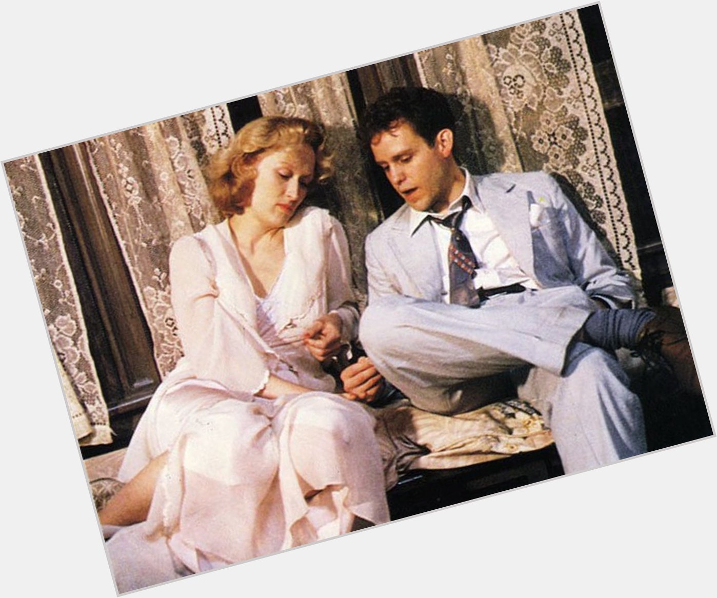 Happy Birthday to Peter MacNicol, here with Meryl Streep in SOPHIE\S CHOICE! 