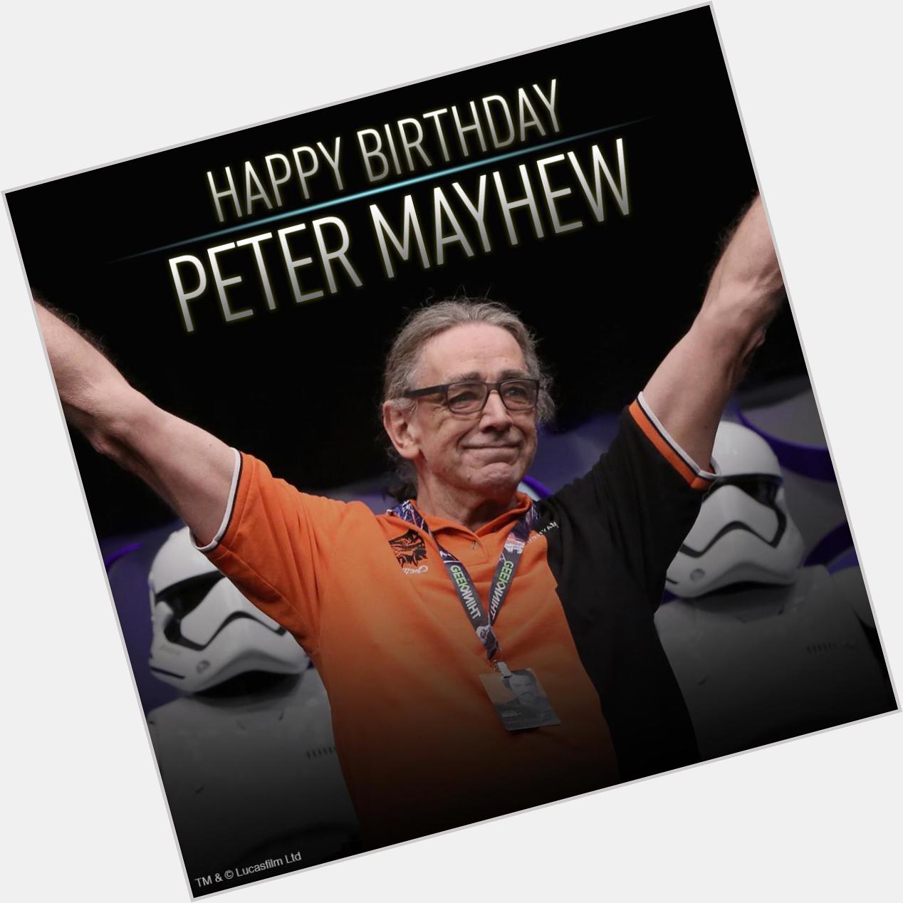 Happy birthday to our favorite giant fuzzball Wookiee, Peter Mayhew! 