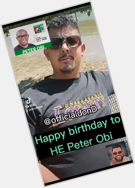   Happy birthday Peter OBI 