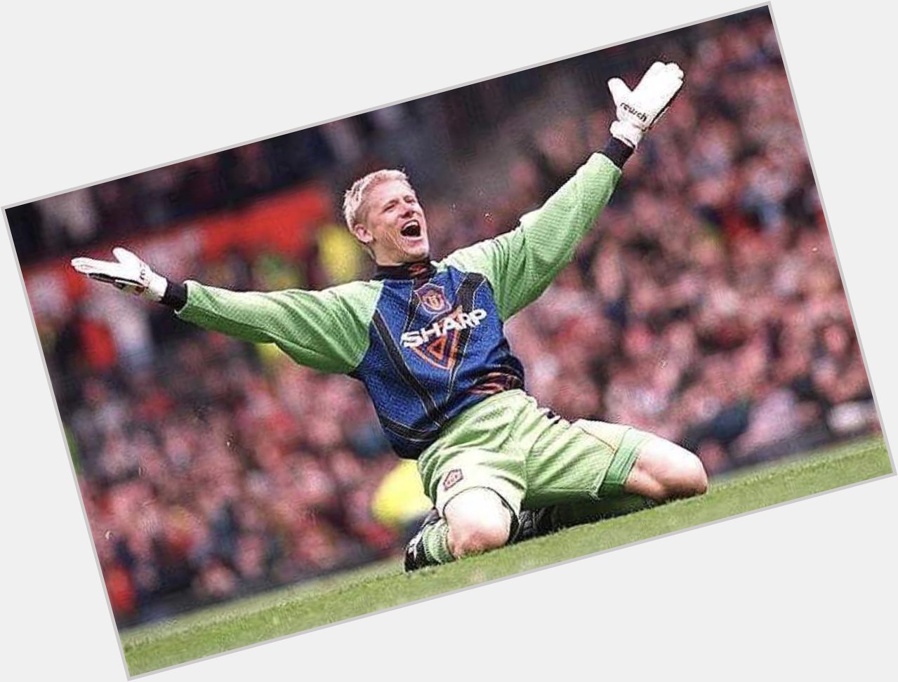 Happy Birthday Peter Schmeichel. You ve been like a Dad to me (in that I haven t met you either) xx 