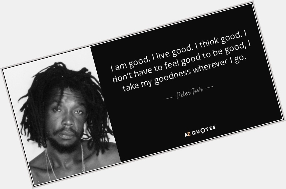 Happy Birthday Respects for Peter Tosh - Reggae Musician, Activist, and Teacher ... 