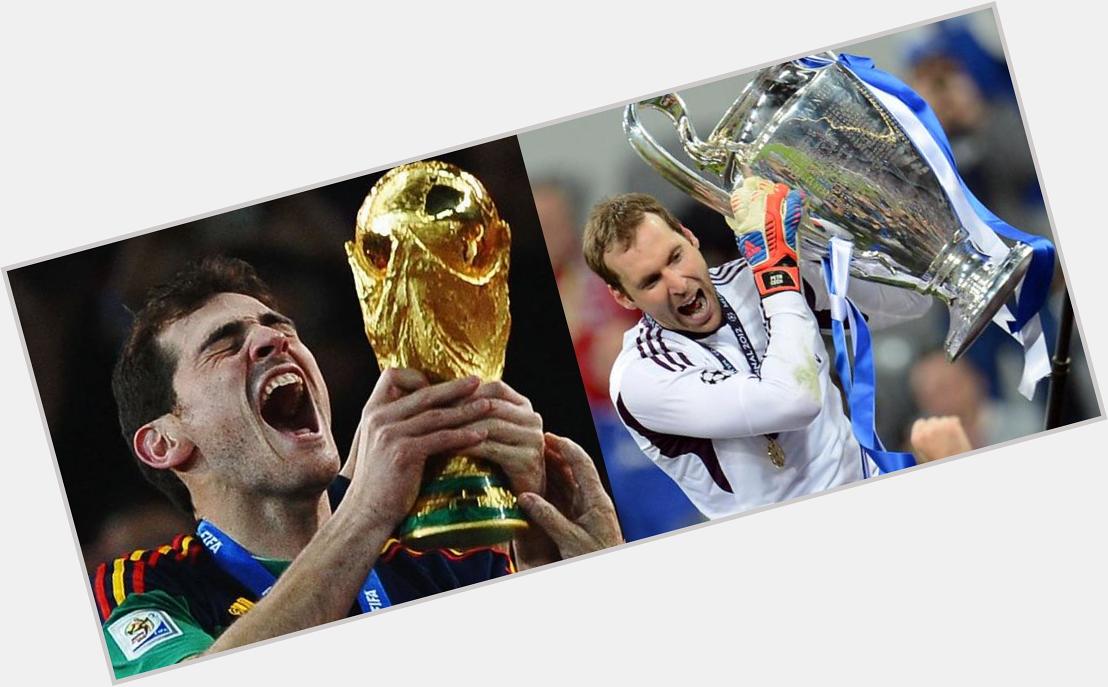 Happy birthday to two of the greatest goalkeepers of their generation, Iker Casillas (34) and Petr Cech (33) ! 