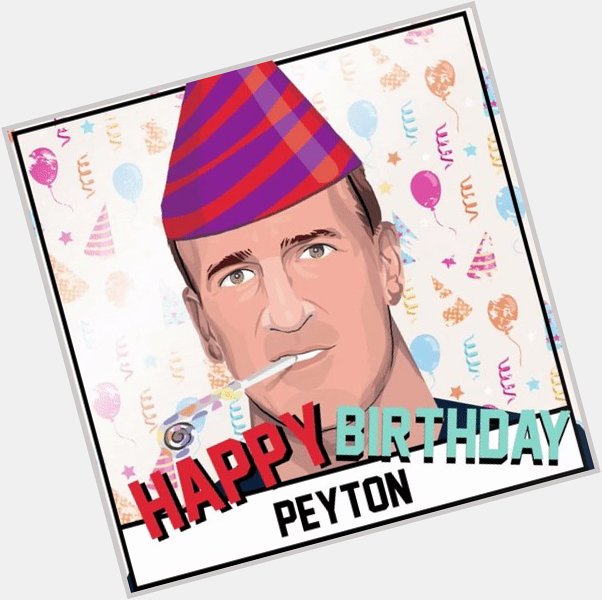 Happy Birthday, Sheriff! 

Peyton Manning - 41 today!  