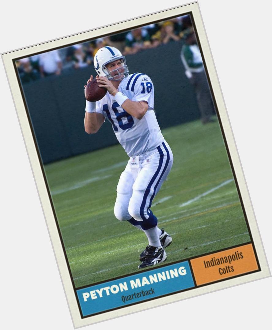 Happy 39th birthday to Peyton Manning. The greatest regular season QB ever. Also pretty good in playoffs. 