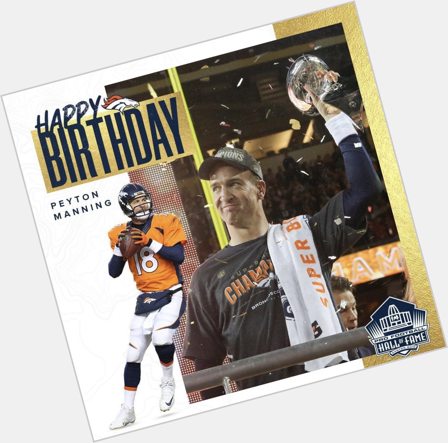 Happy Birthday to the Sheriff Peyton Manning! 