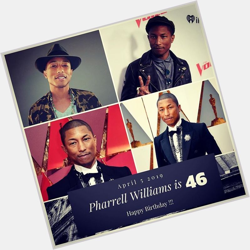 Singer Pharrell Williams turns 46 today !!!    to wish him a happy Birthday !!!  