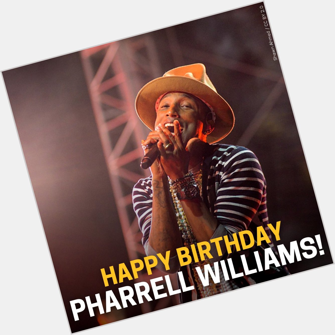 Today is Grammy Award-winning musician/entrepreneur Pharrell Williams\s birthday, lets\s wish him a Happy Birthday! 