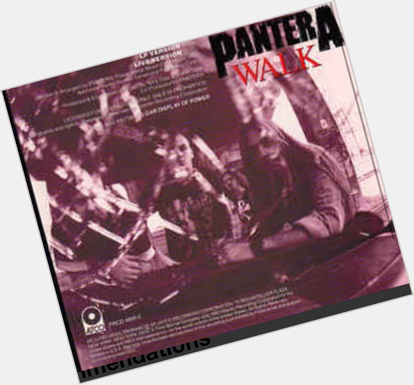 Pantera Walk from Vulgar Display Of Power. Happy Birthday to Phil Anselmo 