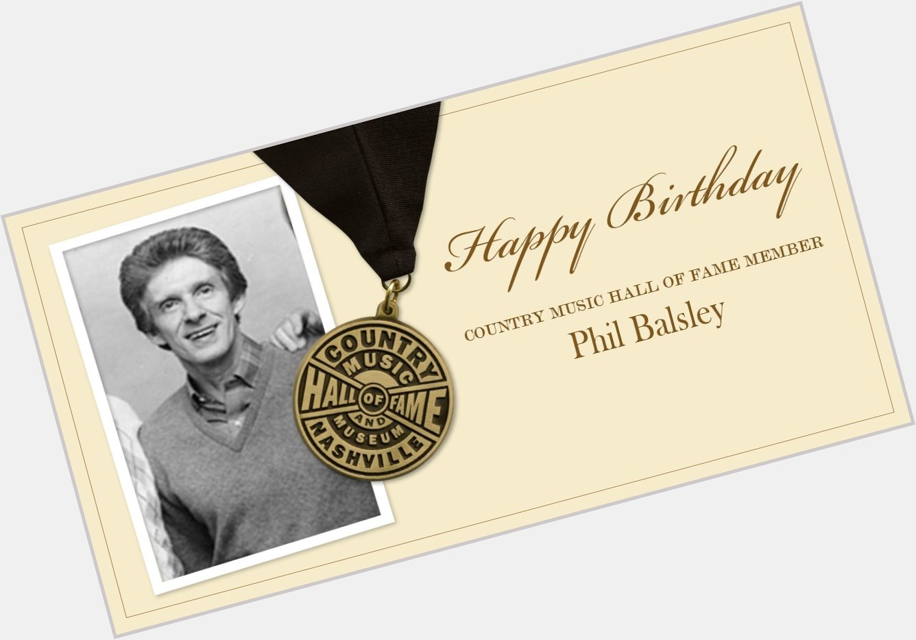 Join us in wishing a happy birthday to Phil Balsley of members The Statler Brothers! 