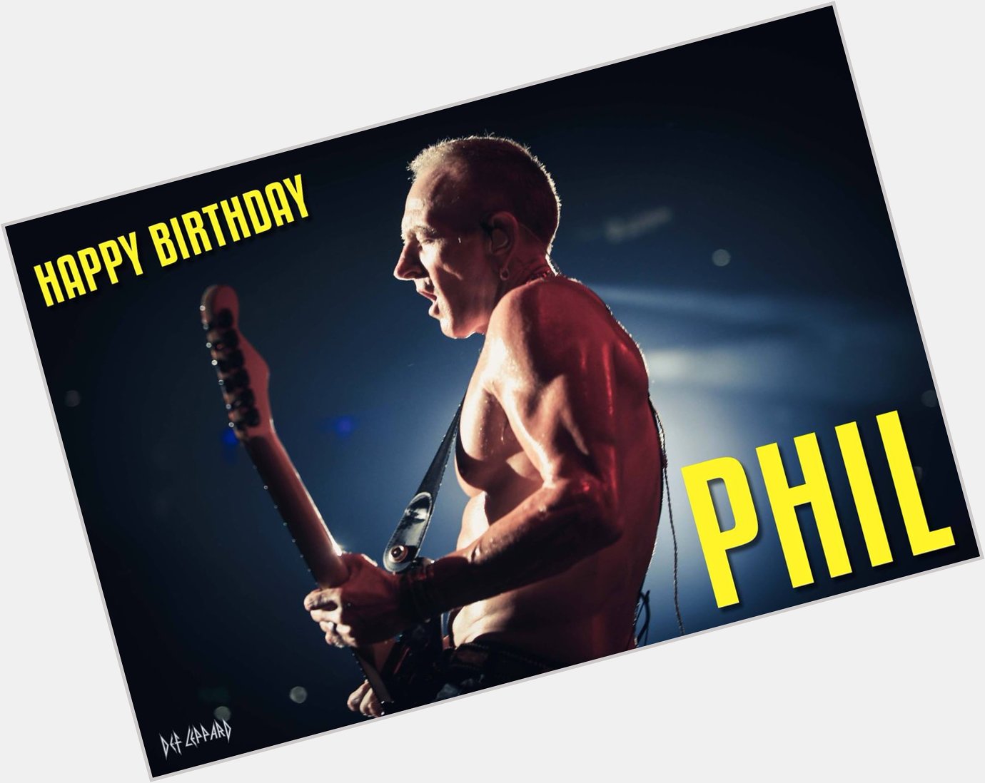 Wishing Phil Collen a very happy birthday today! 