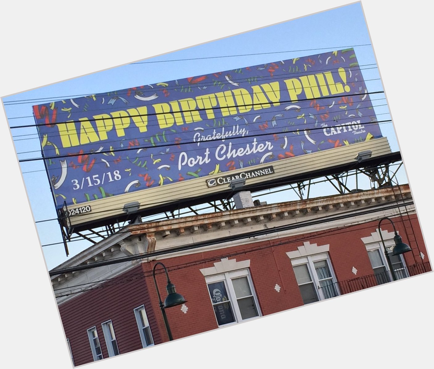 Wow, happy birthday Phil Lesh.  Nice sign in Port Chester. 