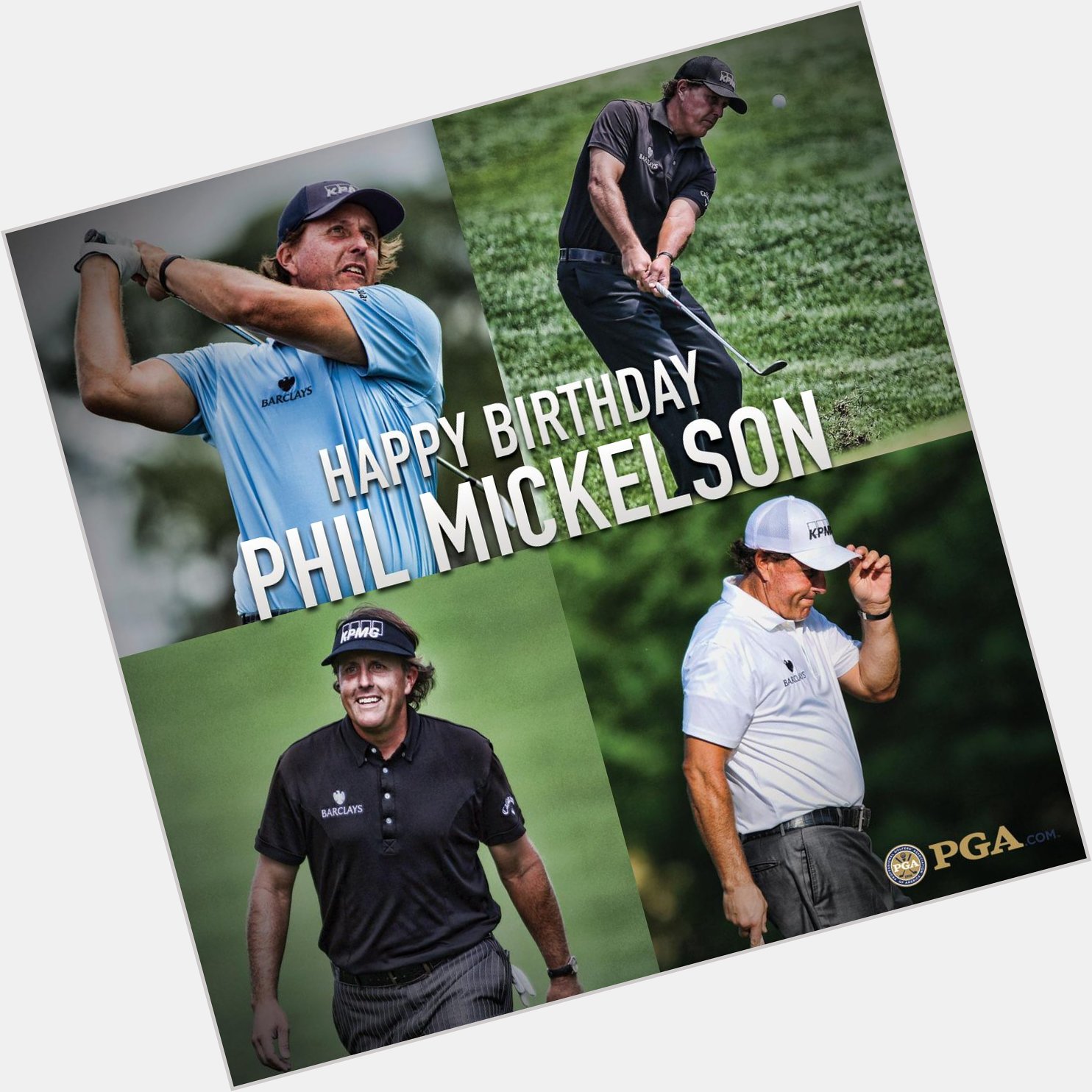 Happy 45th Birthday to 2005 PGA champion, Phil Mickelson! 