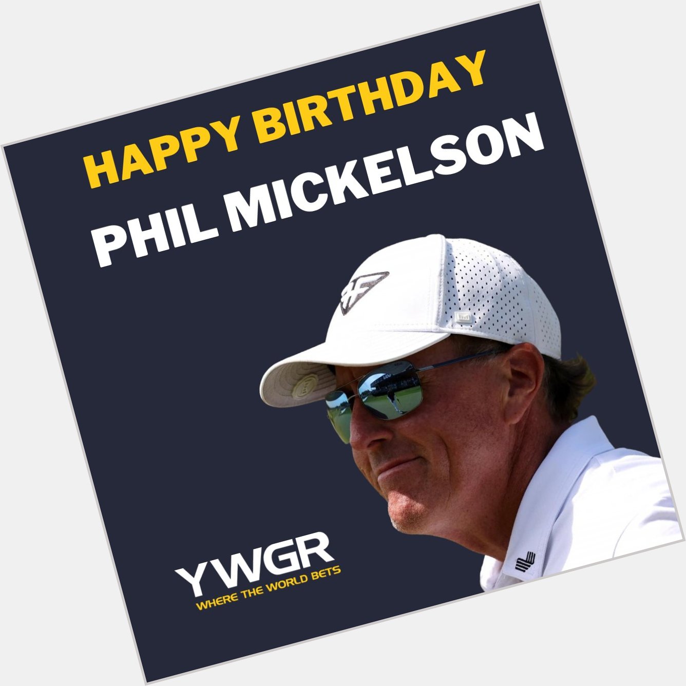 Happy 53rd birthday golf legend to Phil Mickelson! 