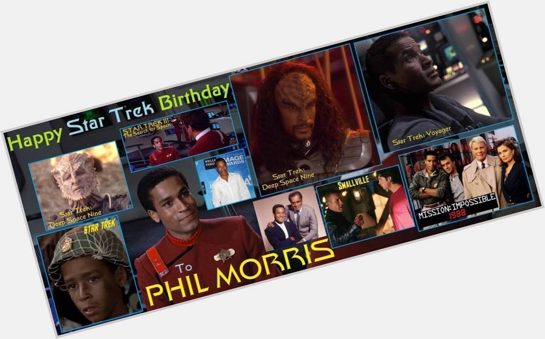 Happy birthday Phil Morris, born April 4, 1959.  