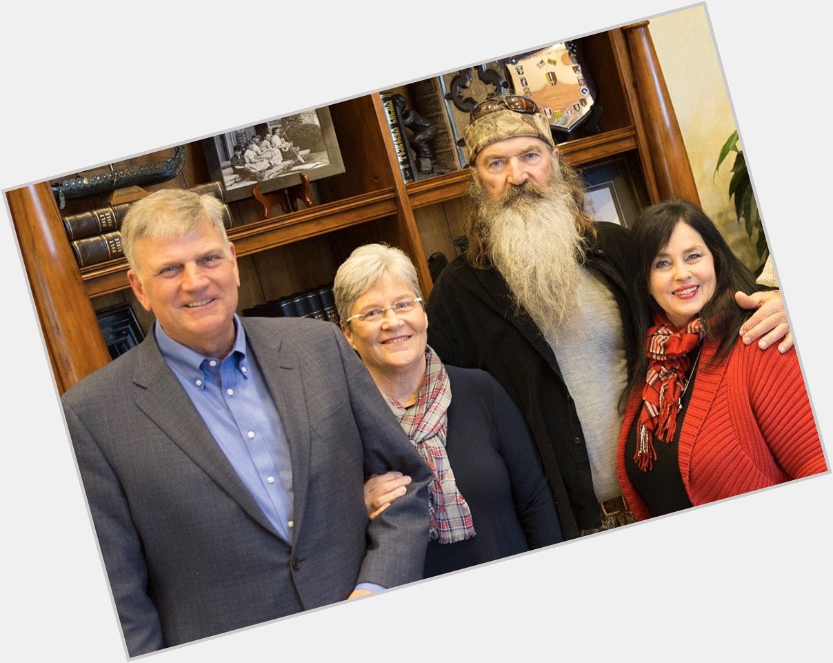 How about this?:
Happy birthday to my friend Phil Robertson 