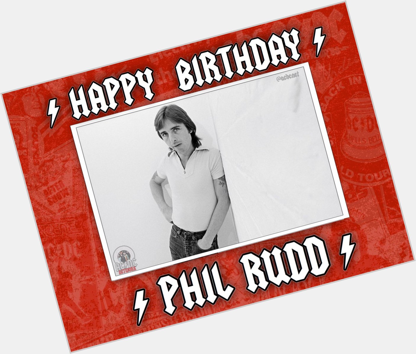 Happy 66th birthday to the one and only Phil Rudd!   [   