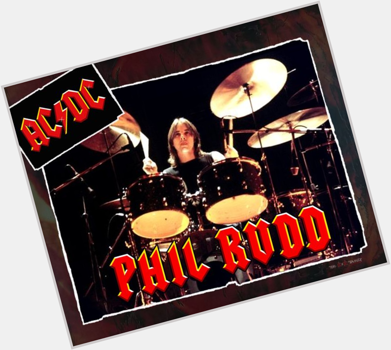 Happy Birthday to the human metronome  , Mr. Phil Rudd !
Born  May 19, 1954 