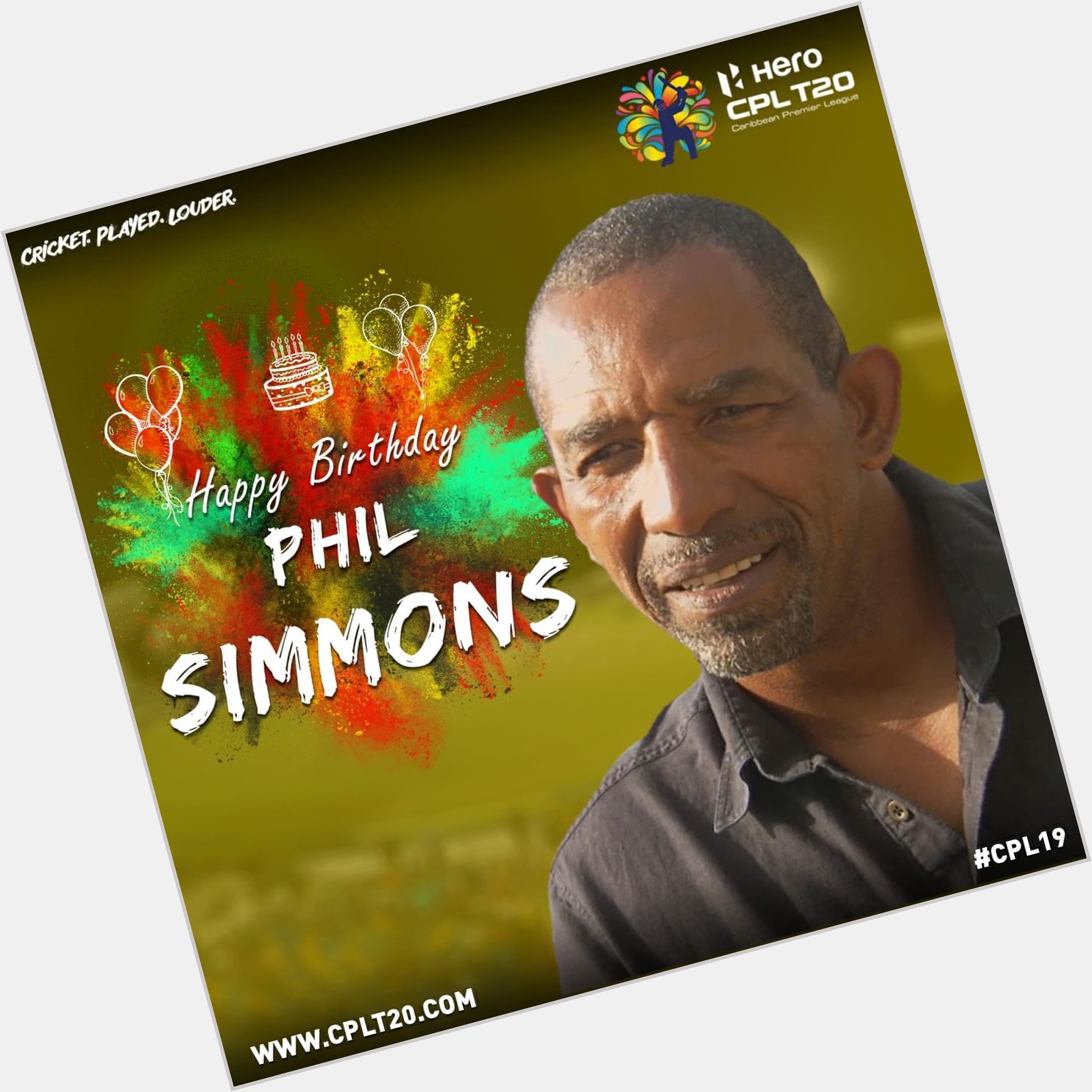Happy Birthday to the one and only Phil Simmons!!!   