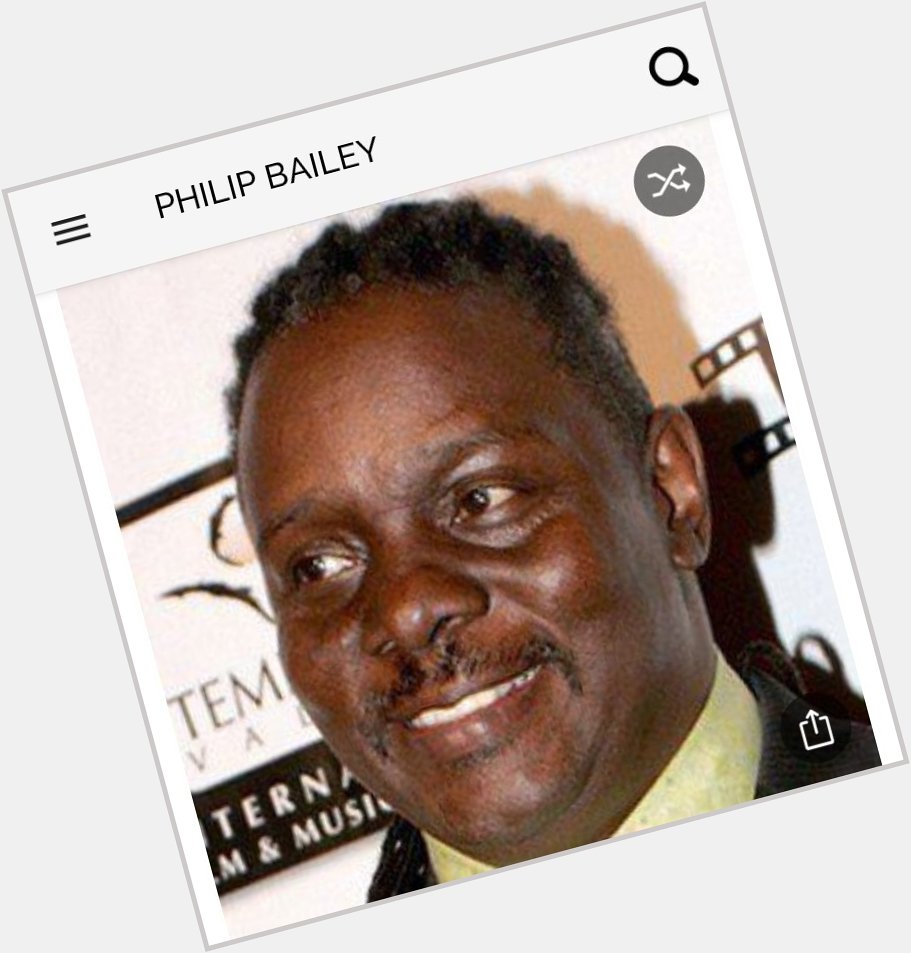 Happy birthday to this wonderful R&B singer from Earth, Wind and Fire. Happy birthday to Philip Bailey 