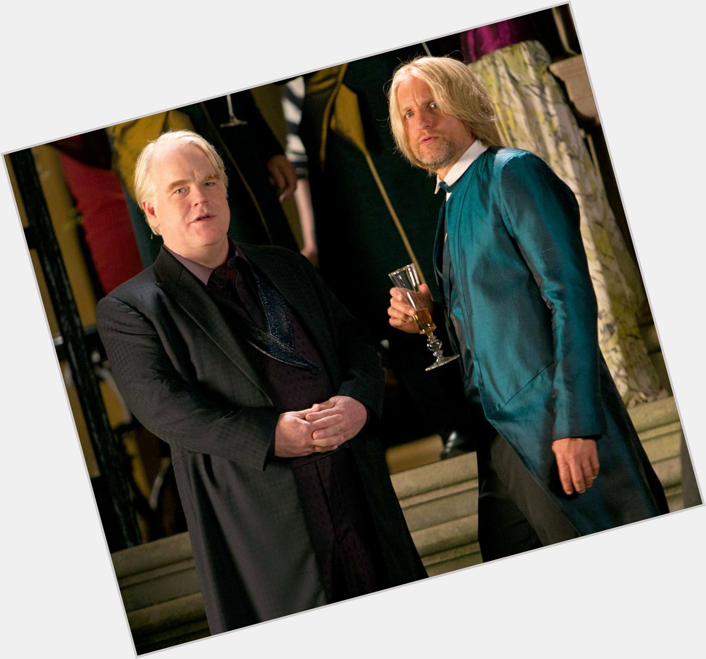 A very special Happy Birthday to our Haymitch, Woody Harrelson and Plutarch, Philip Seymour Hoffman (rest easy).  