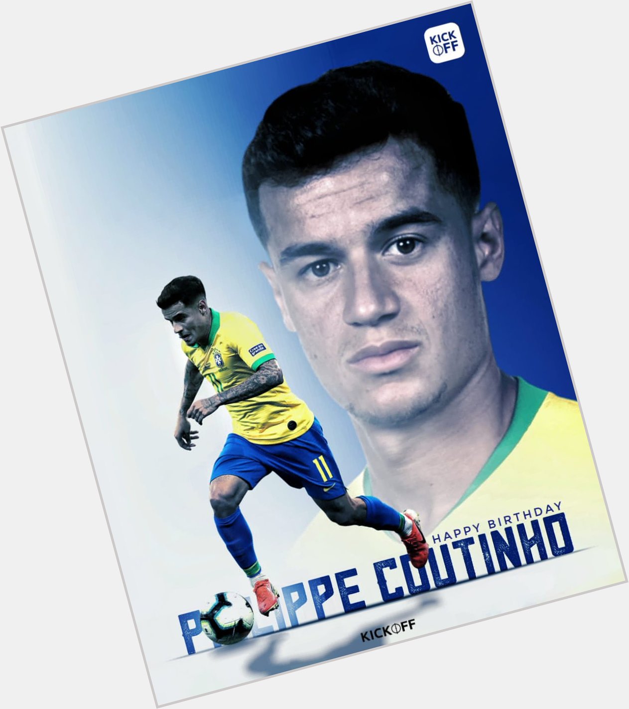 Happy Birthday to Barcelona\s Brazilian Wizard,  Philippe Coutinho !  . 
. 
©KICKOFF 