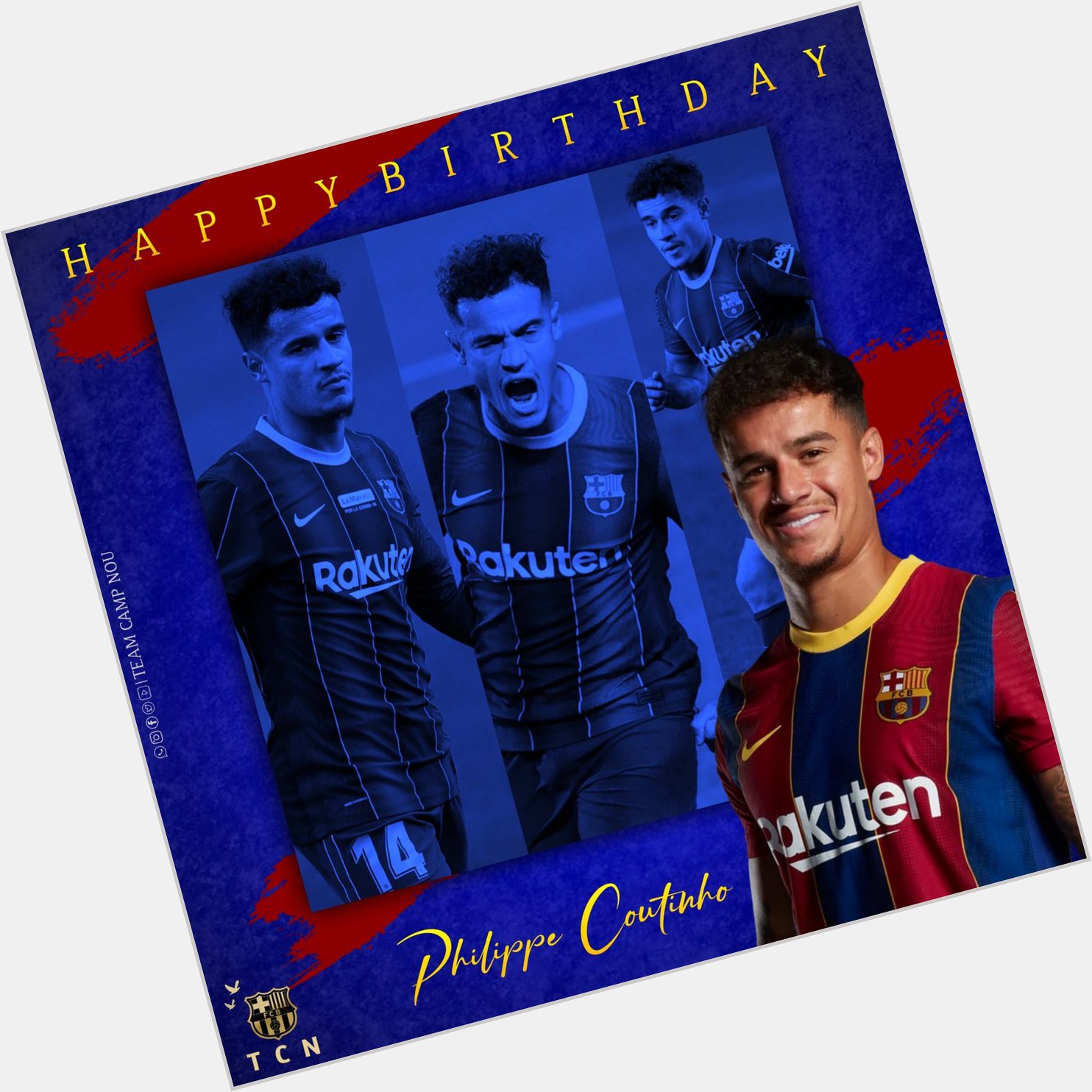     Happy birthday Philippe Coutinho! Enjoy this day!   