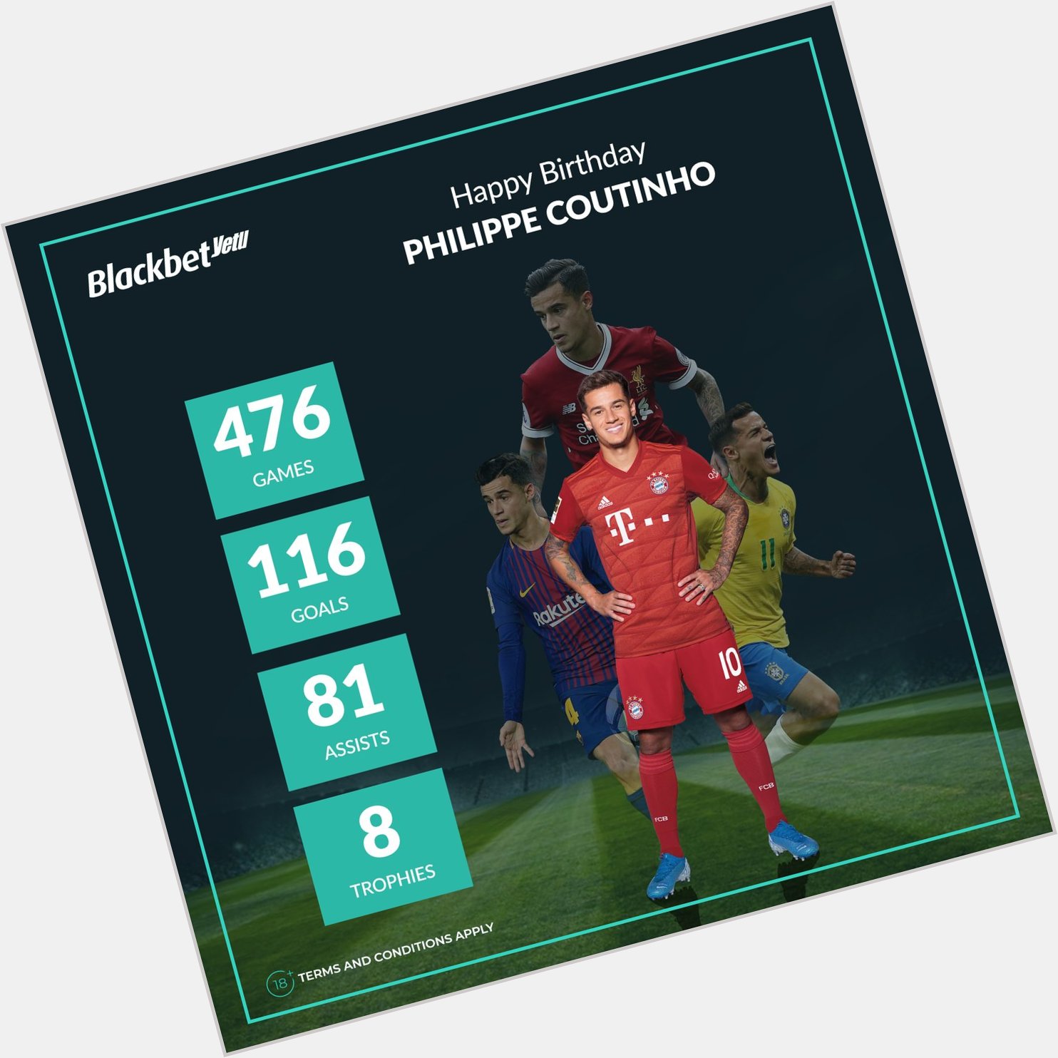 Happy Birthday to Philippe Coutinho     