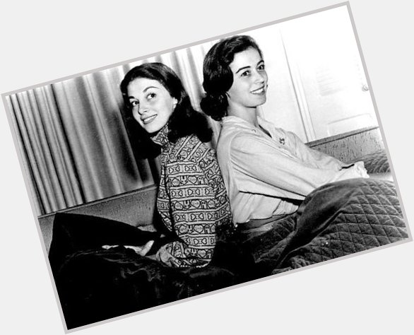 Happy 85th birthday to MARISA PAVAN. Pictured here with her twin PIER ANGELI (1932-1971). 