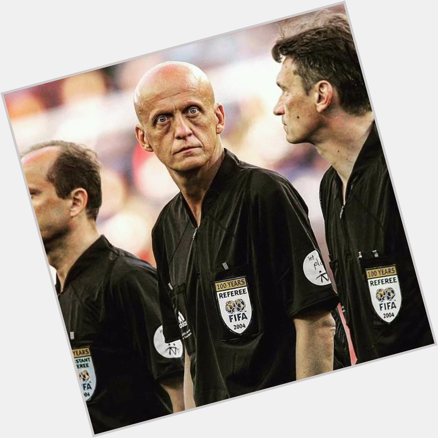 Happy birthday, Pierluigi Collina! The most iconic referee ever. 