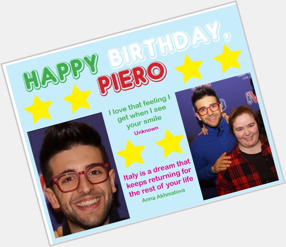 Happy Birthday to one of the best singers in the world, Piero Barone   !!! 