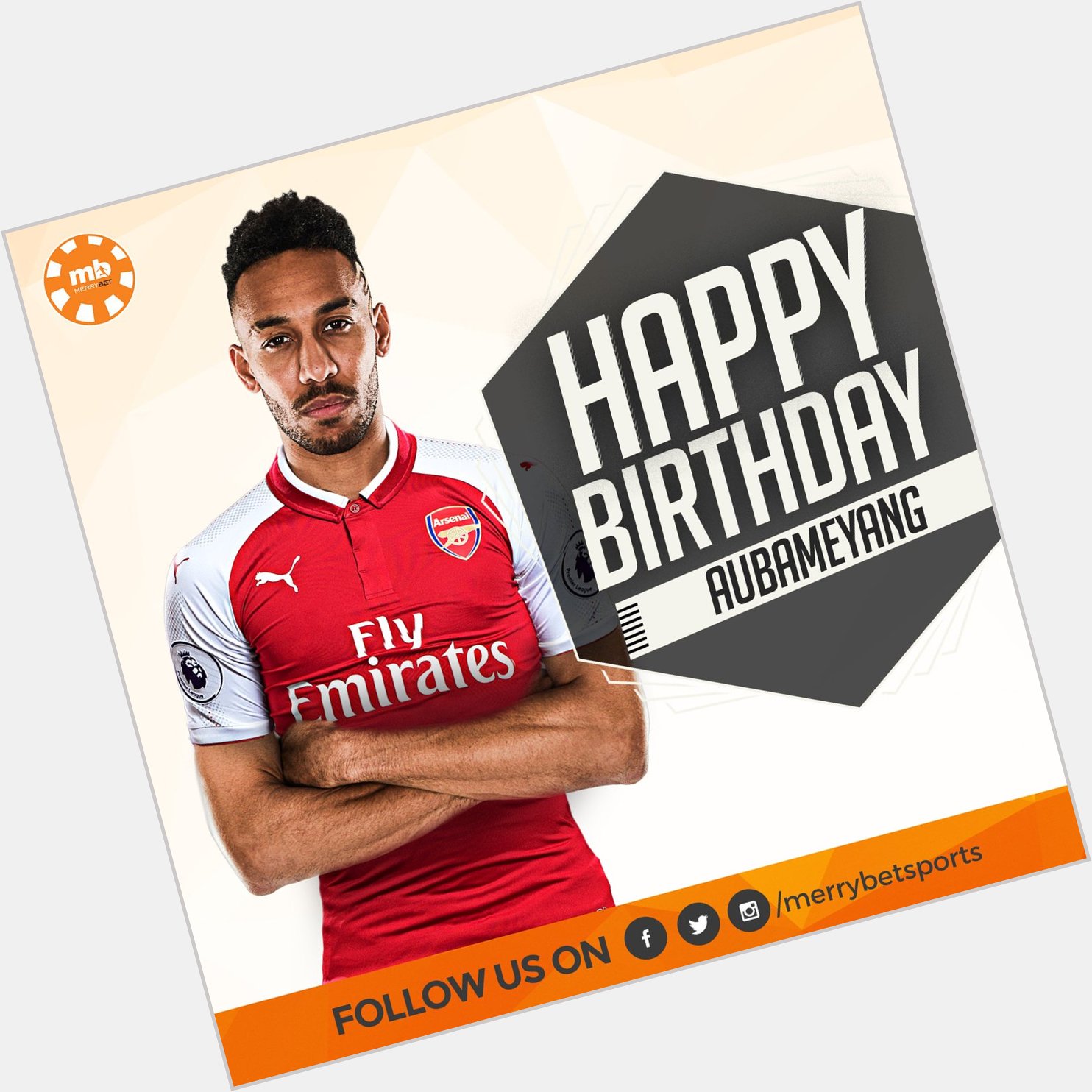 Happy 29th birthday to Arsenal and Gabon striker, Pierre-Emerick Aubameyang.    