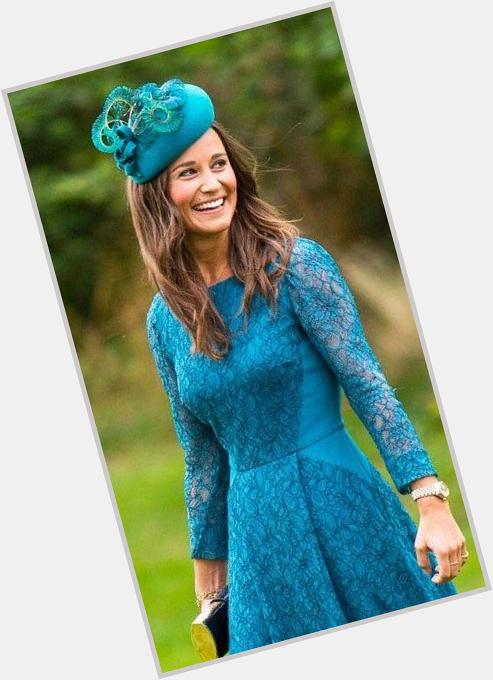 Happy birthday to English rose Pippa Middleton, looking radiant in blue lace. 