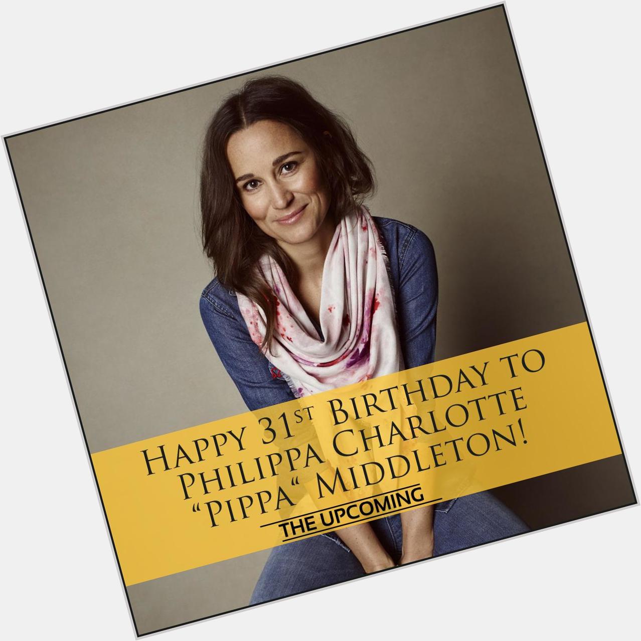 Happy 31st birthday to Pippa Middleton! :) 