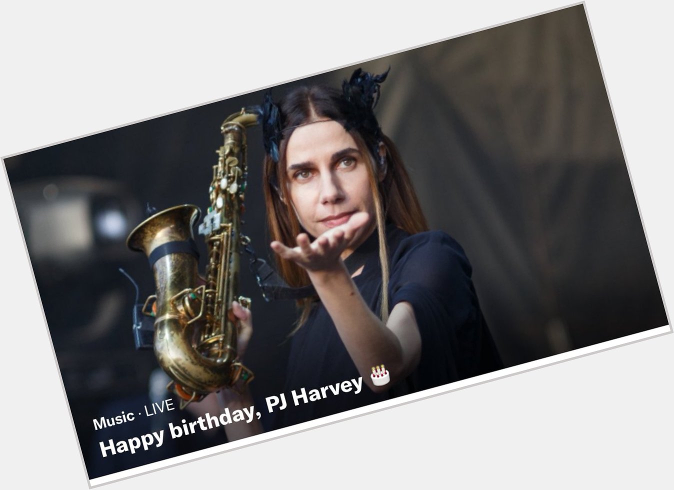 Message is greeting PJ Harvey a happy birthday, you see when you re one of the most versatile artists to emerge 