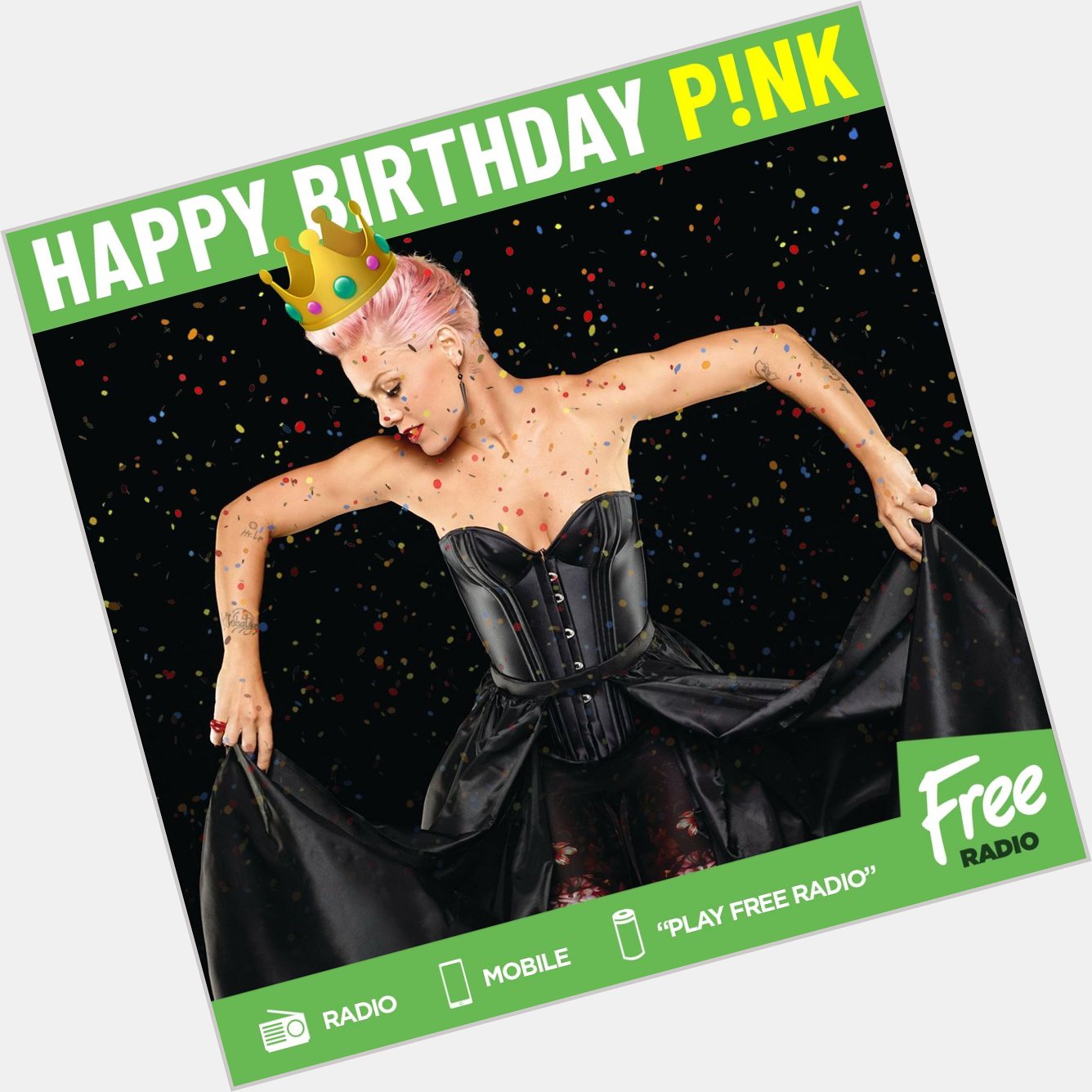 Happy Birthday P!nk! TRY to have a sensible night!  