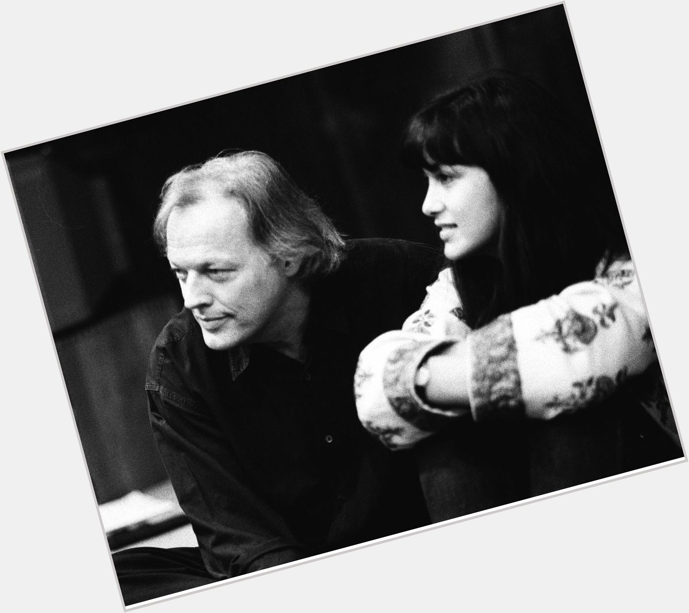 David Gilmour i Polly Samson, para w yciu, para w pracy. Foto 1993 r. Happy Birthday Polly Samson 