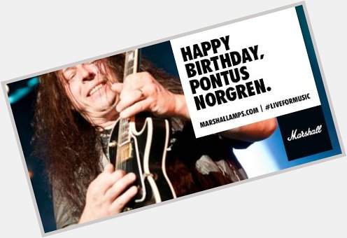 Happy birthday to Pontus Norgren! 