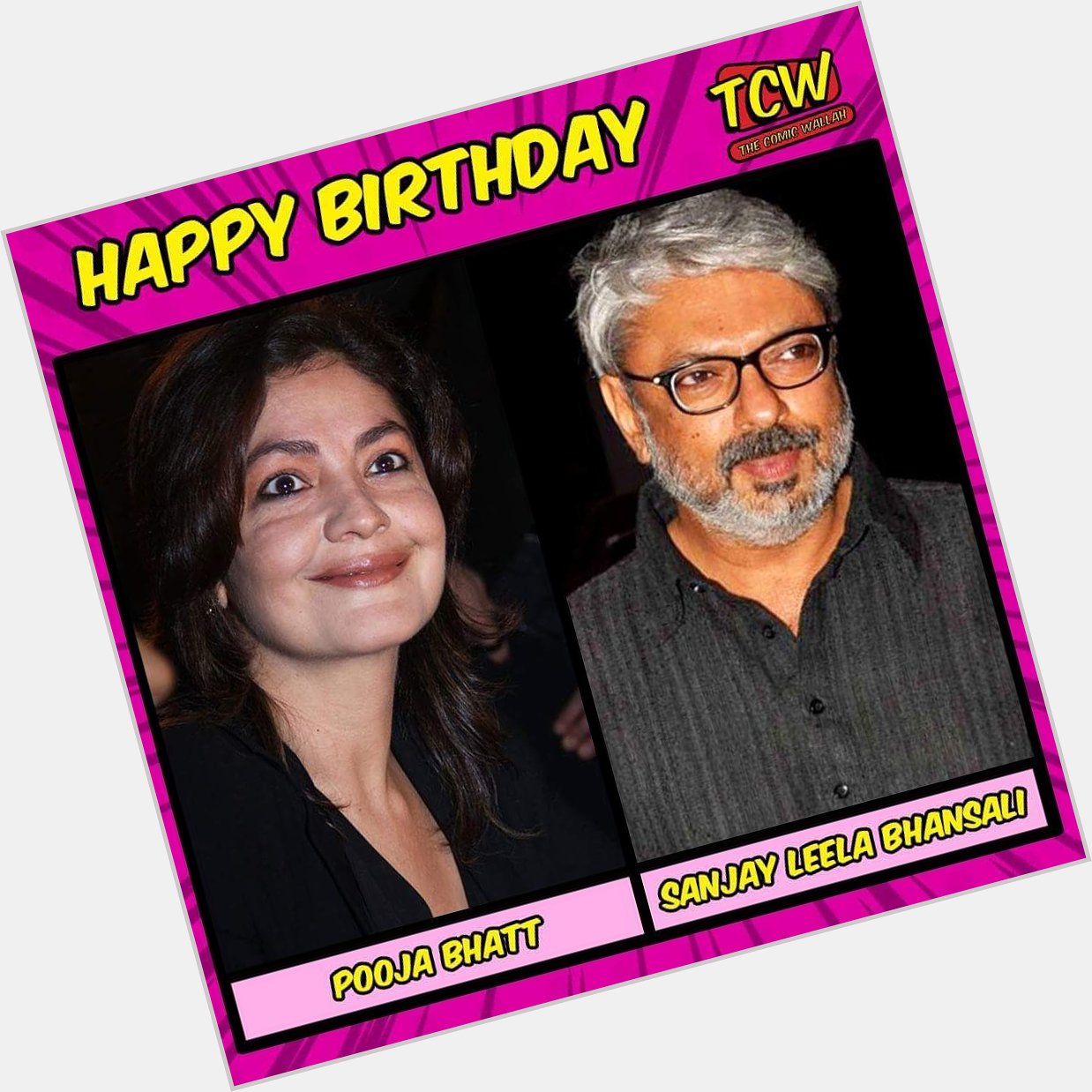 Wishing gorgeous Pooja Bhatt and veteran Director Sanjay Leela Bhansali a very happy birthday. 