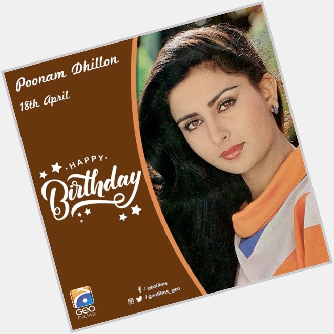 A very Happy Birthday to Poonam Dhillon   